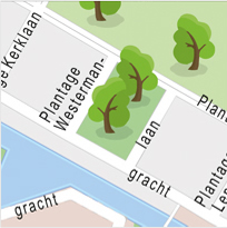 A couple of maps made for the well known parking lot giant in major cities and various countries. The maps are developed in a near childlike style with trees, splashy water and other personalized icons. Only to be seen in the car parks from Qpark.
