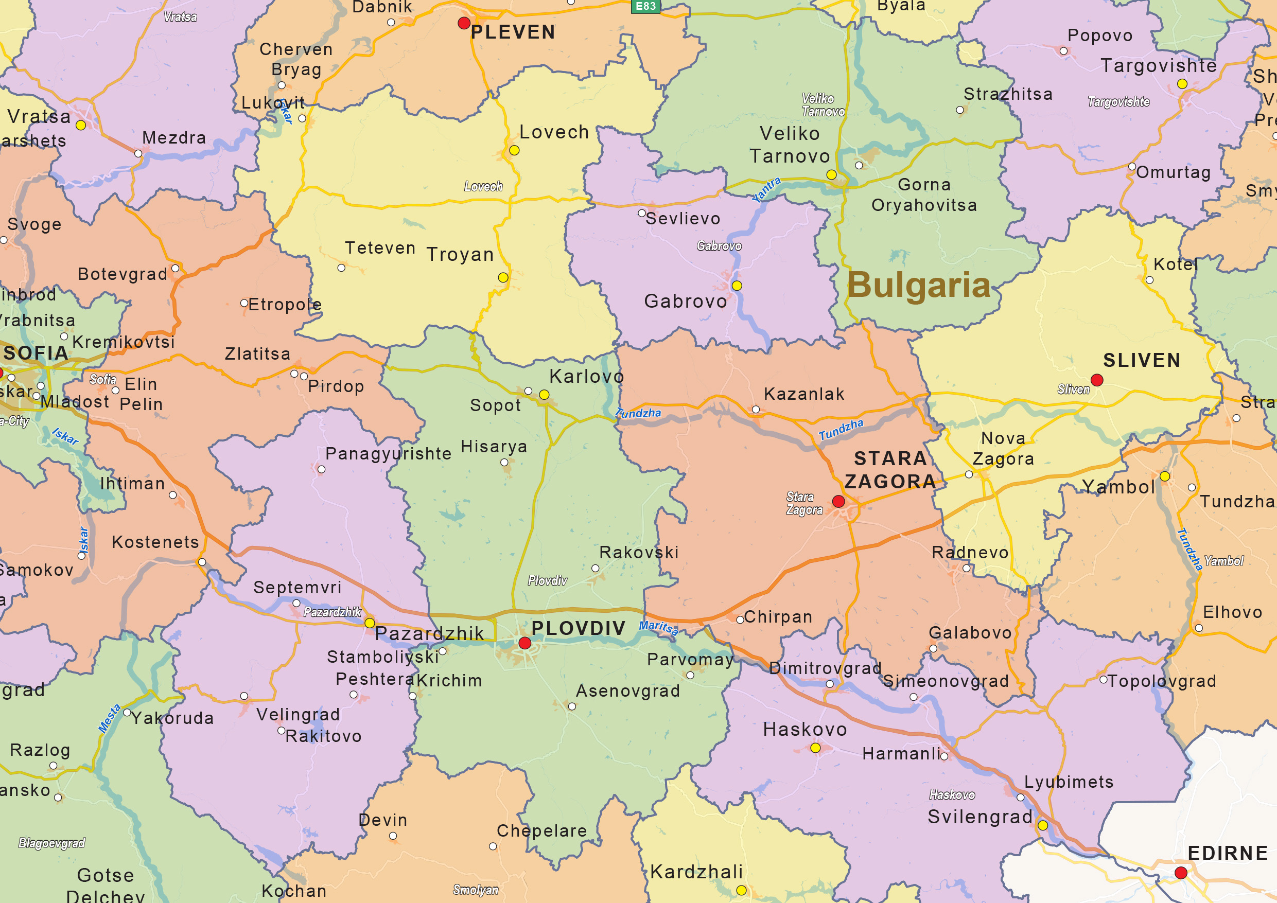 Карта велико тырново болгария