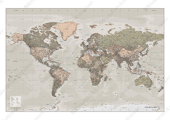 VECTOR WORLD MAP XXL POLITICAL 746