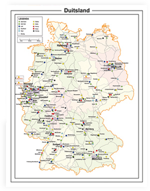 Location map of Germany for livestock company Kwetters.