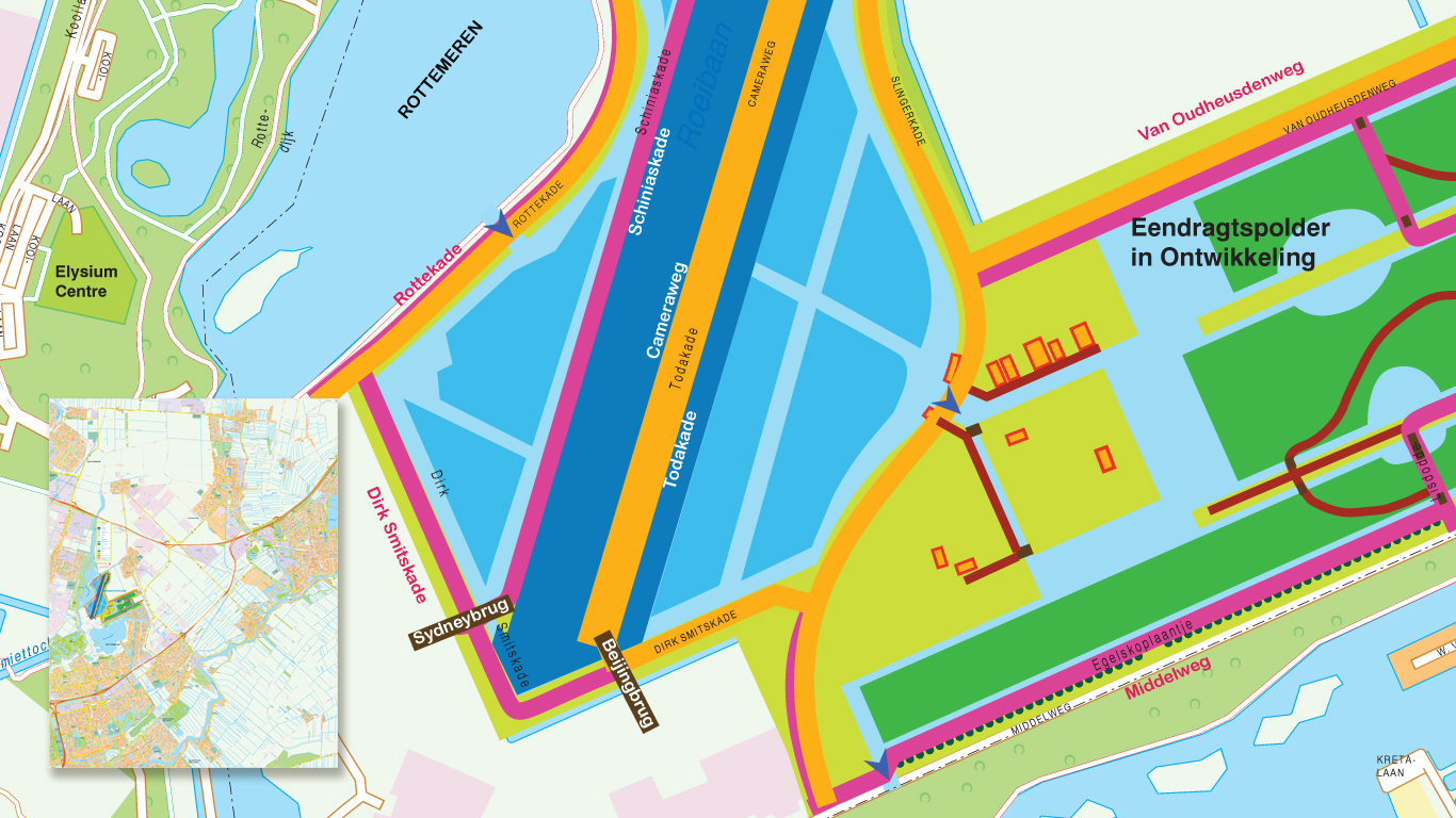 Municipal map of Zuidplas, the Netherlands