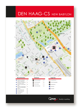 City map made for the parking giant QPark