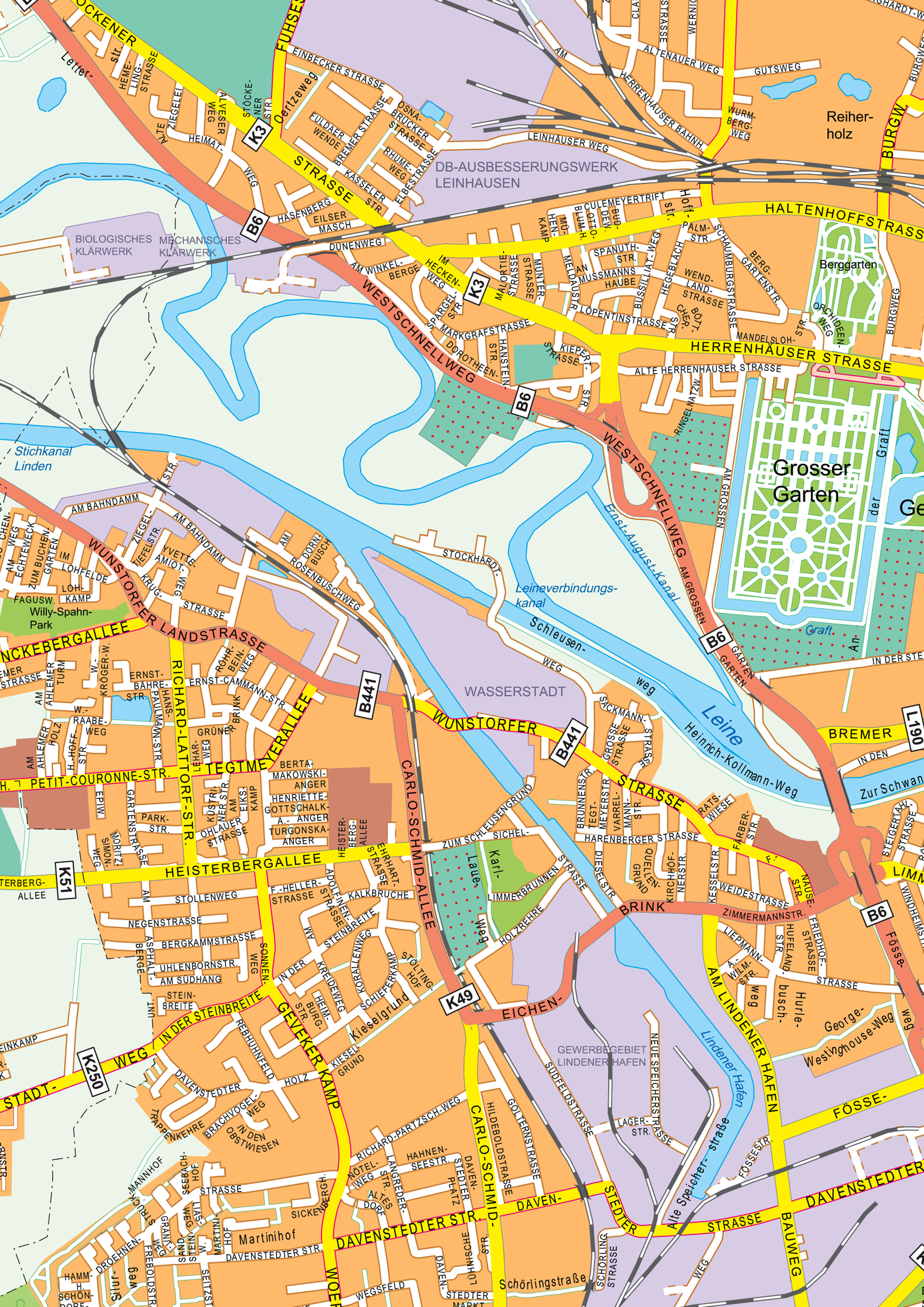Digital City Map Hannover 142 The World of
