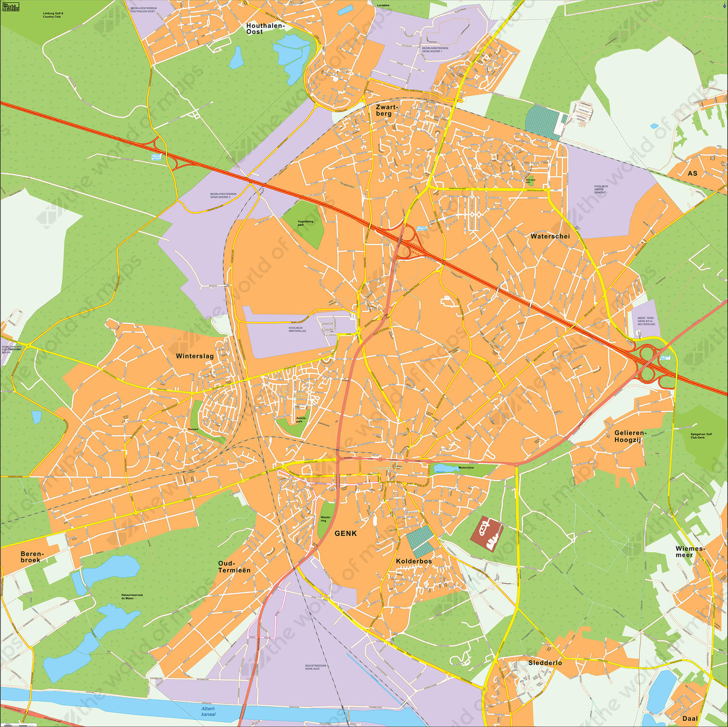 Digital map Genk Digital map Genk