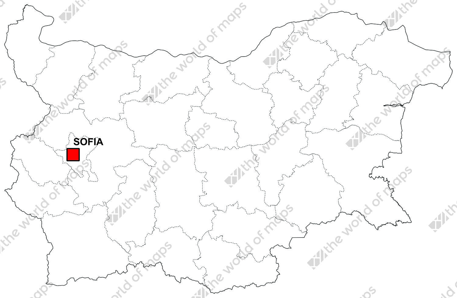 Digital map of Bulgaria (free)