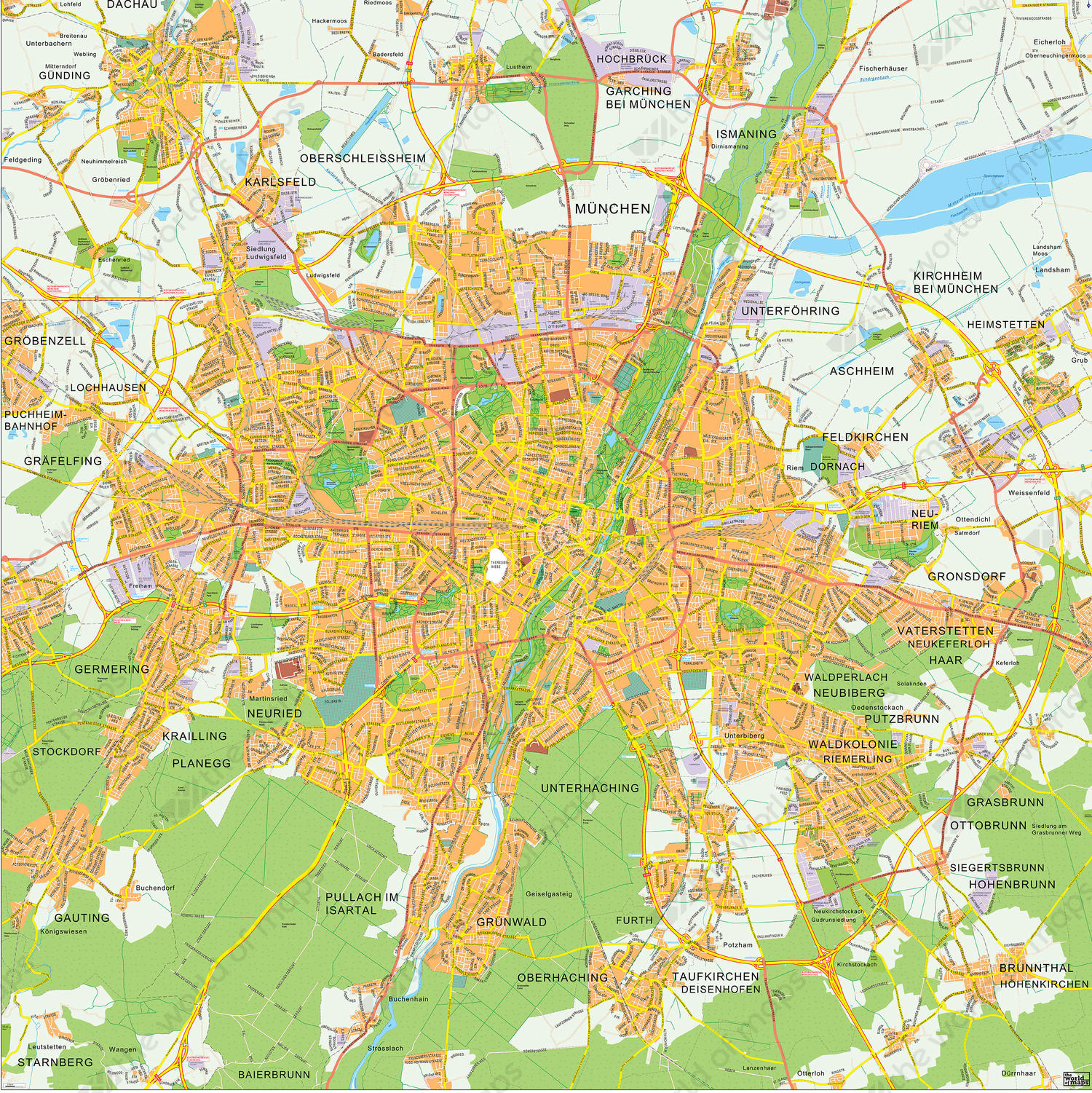 Digital map München