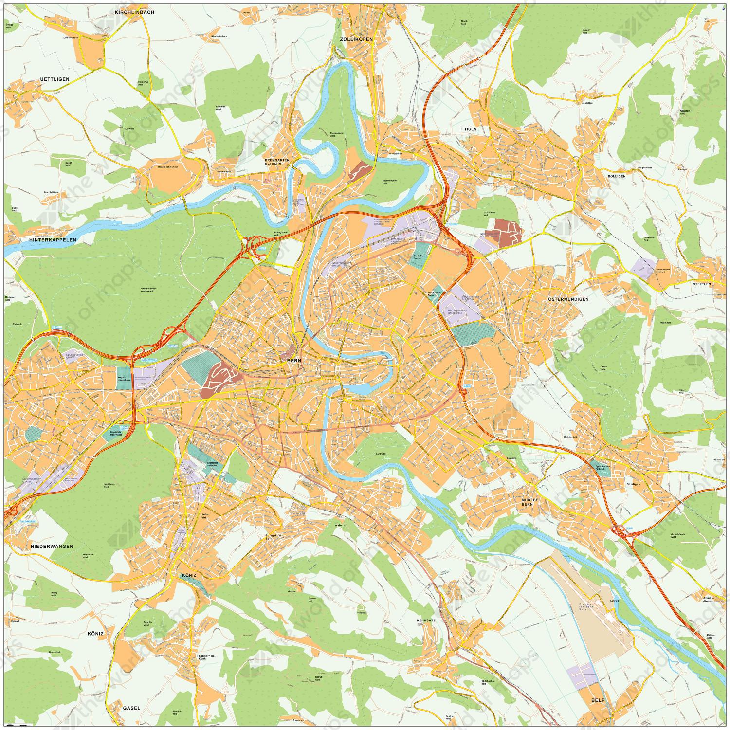Digitale kaart Bern 469 Digitale kaart Bern 469