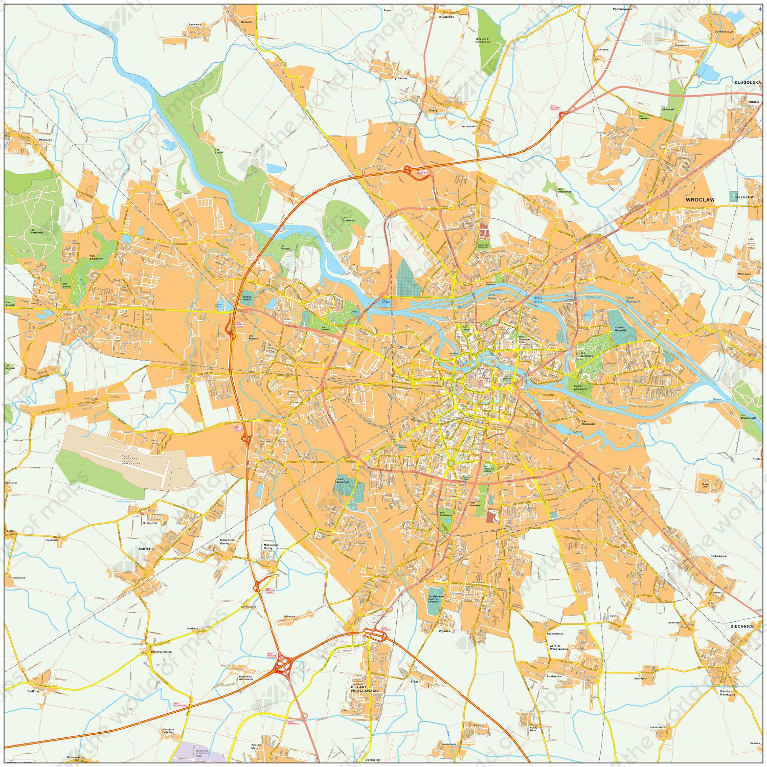 Digitale kaart Wroclaw 501