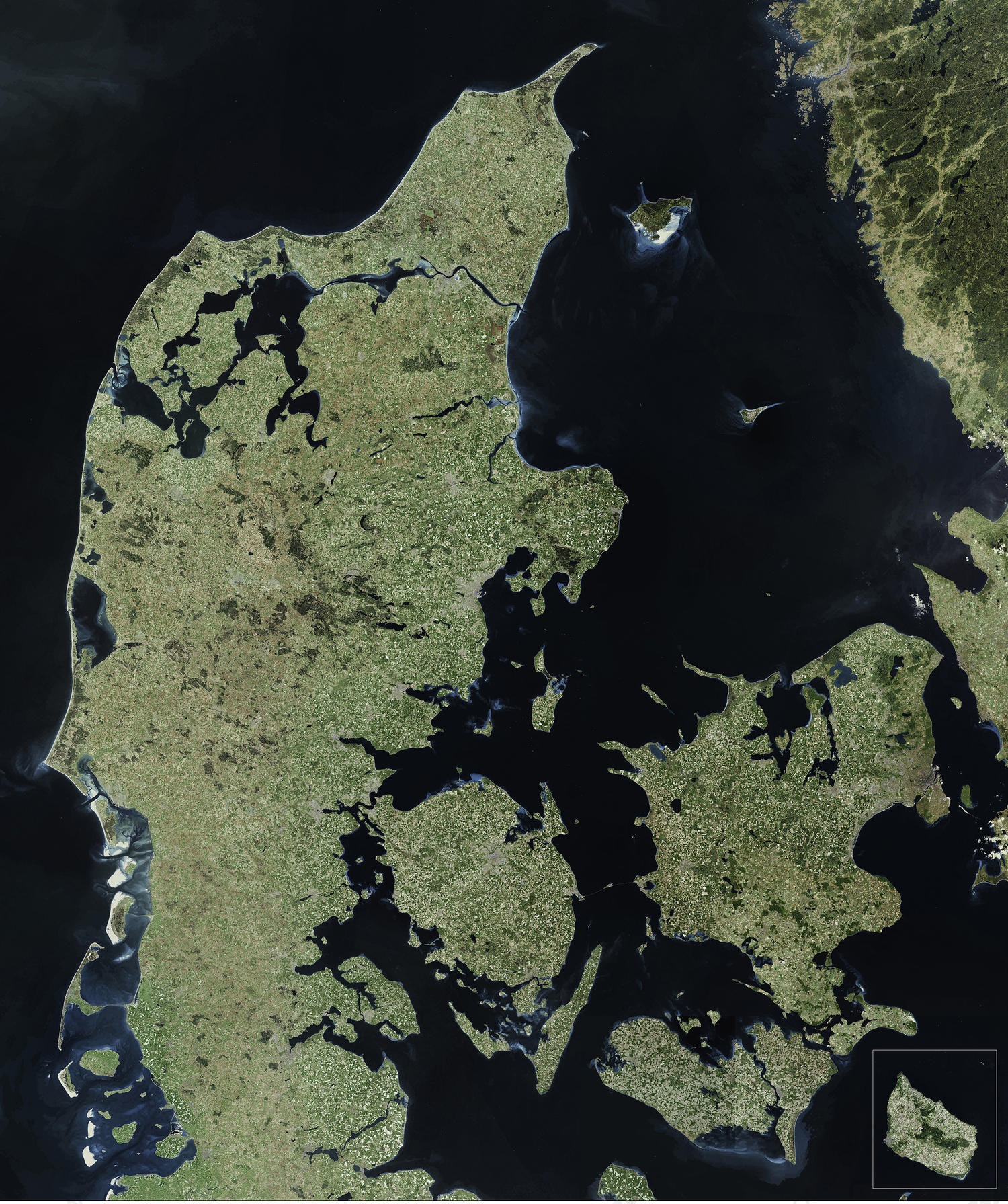 Digital Satellite Map Danmark