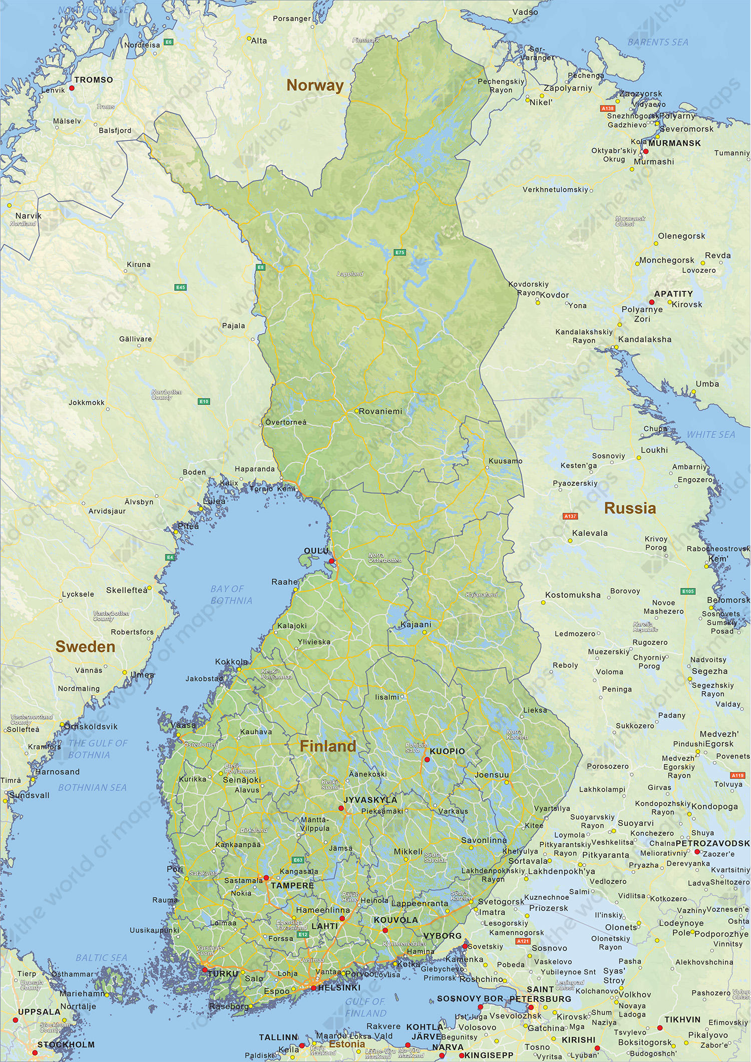 Finland Map