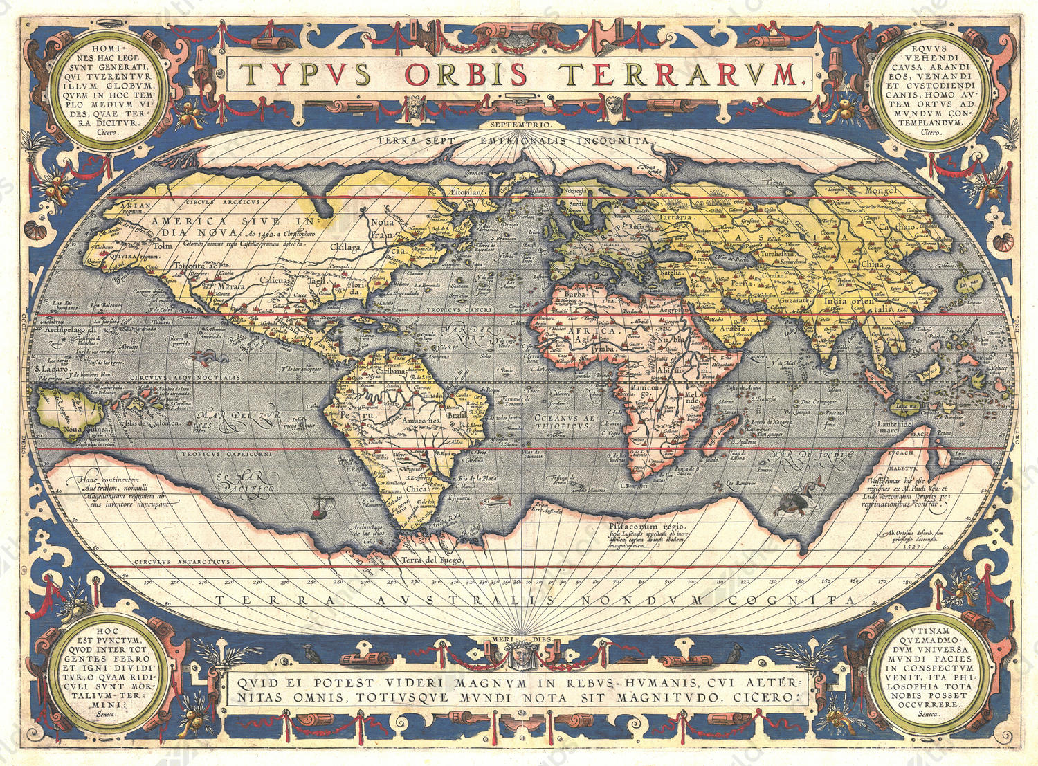Abraham Ortelius Map China
