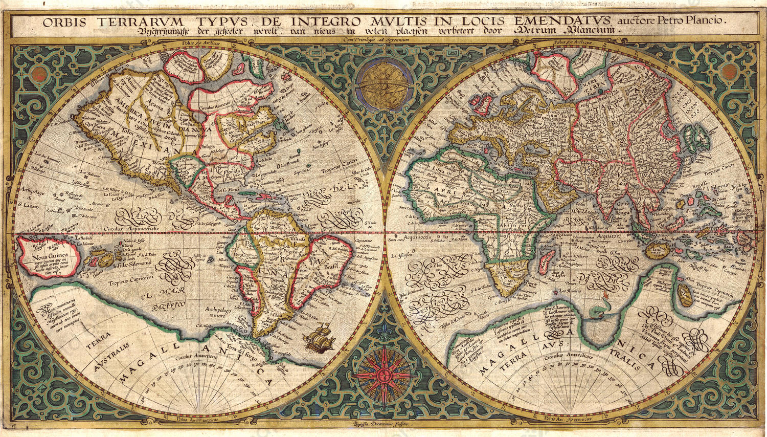 World Map Year By Year Digital World Map Year 1594 Petro Plancio 791 | The World Of Maps.com