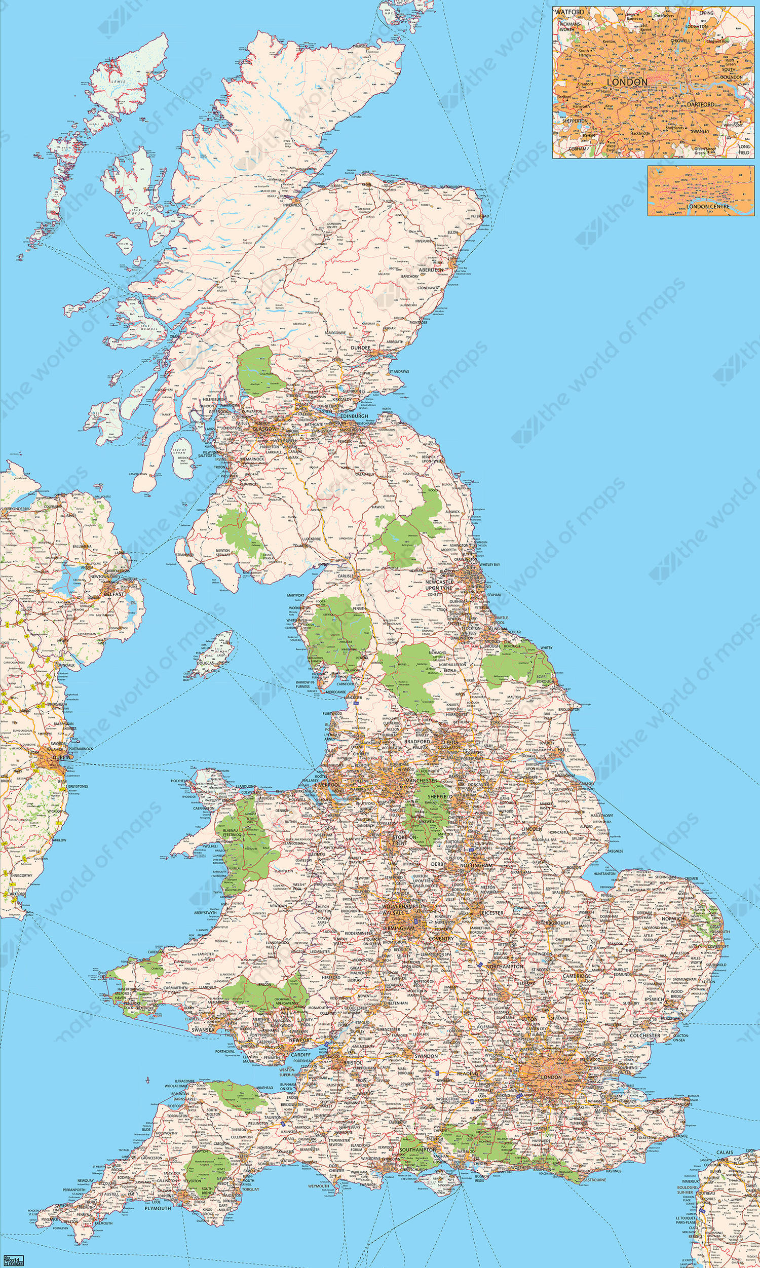 Digital postal code map United Kingdom Digital postal code map United Kingdom