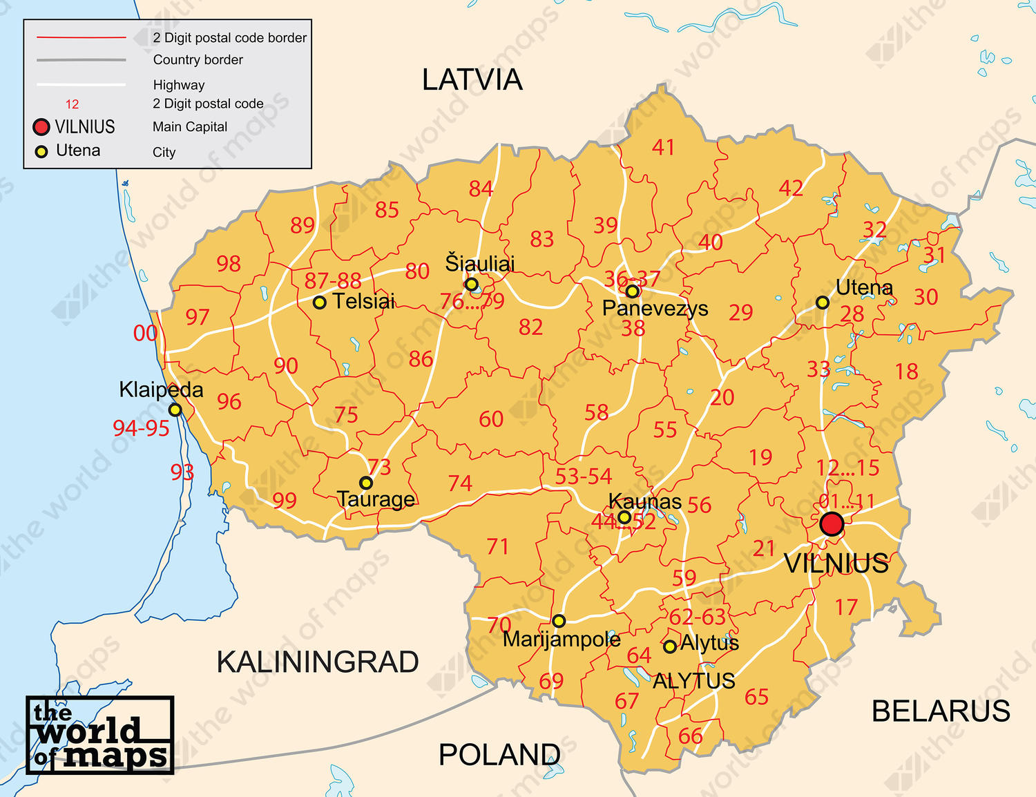 Digital Postcode Map Bulgaria 2 Digit 74 The World Of