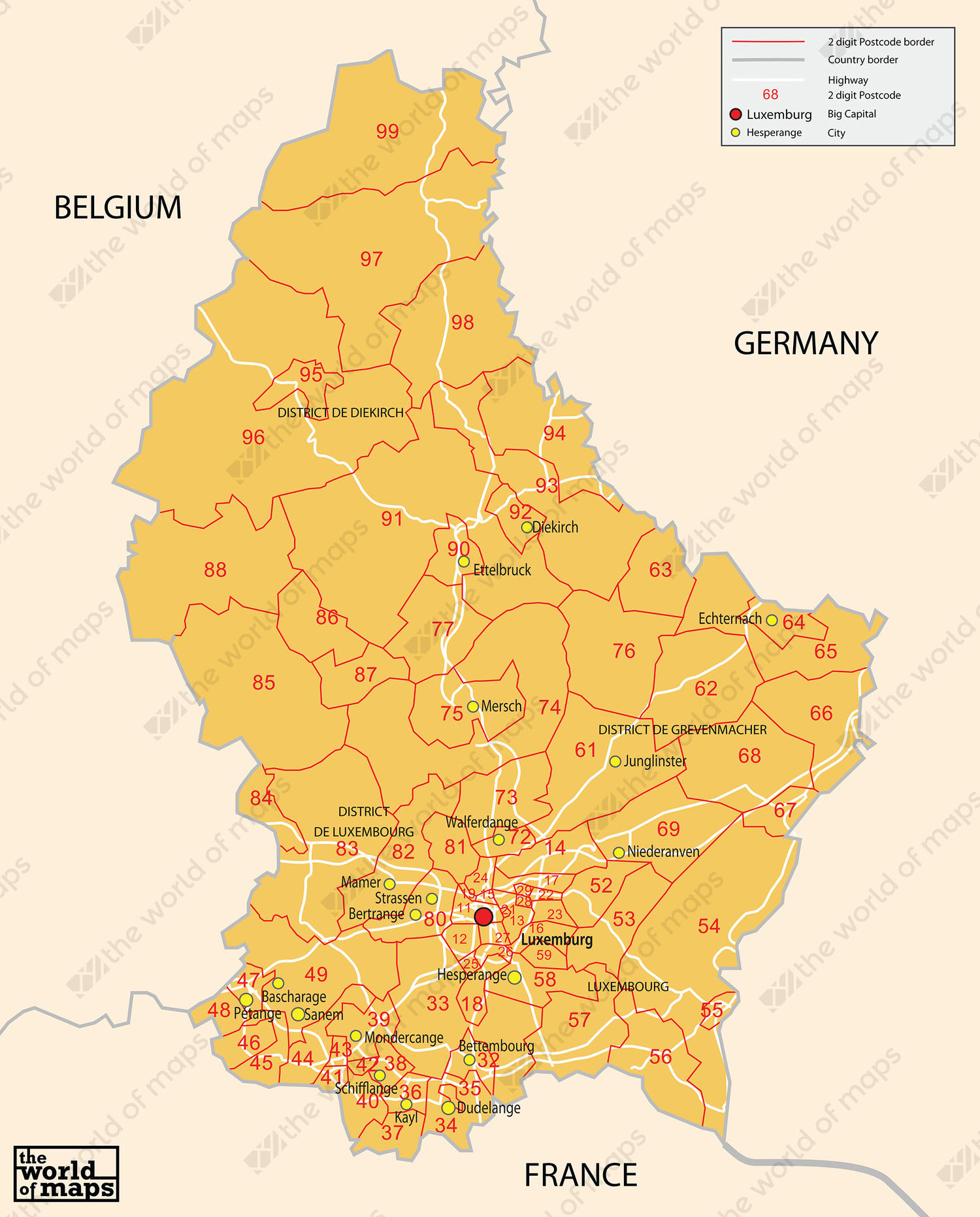 Digital Postcode Map Bulgaria 2 Digit 74 The World Of