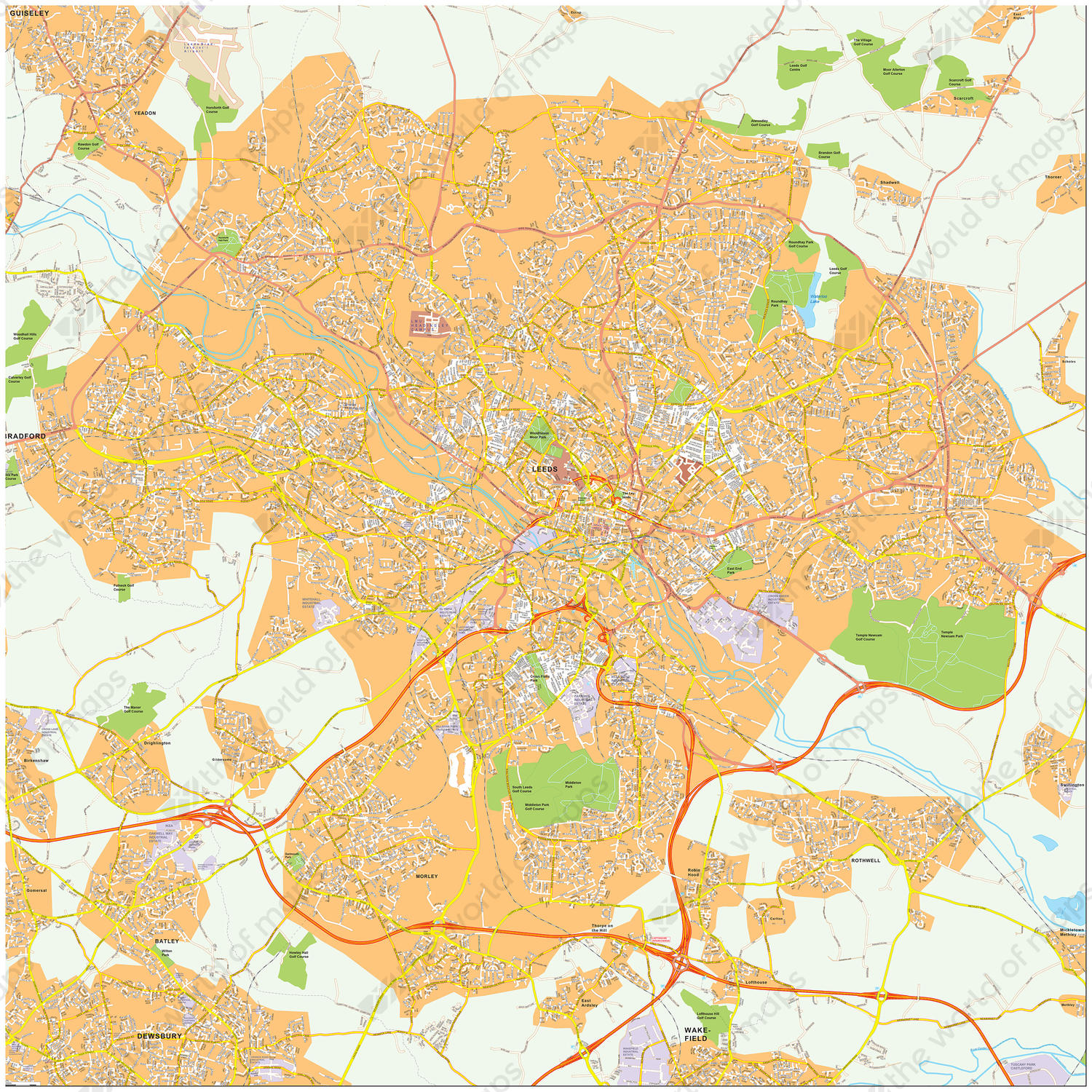 Digitale kaart Leeds 479