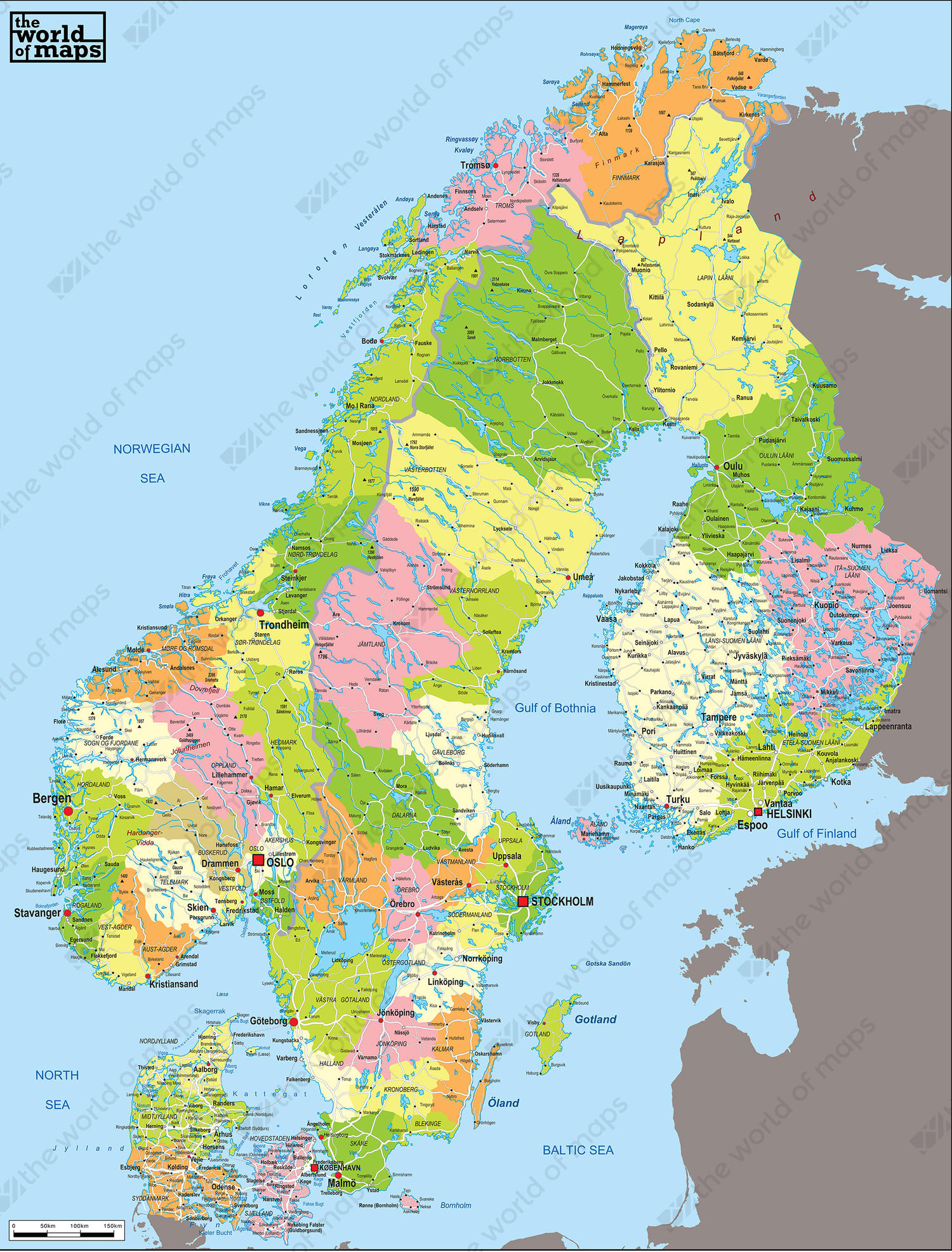 digital-political-map-scandinavia-53-the-world-of-maps