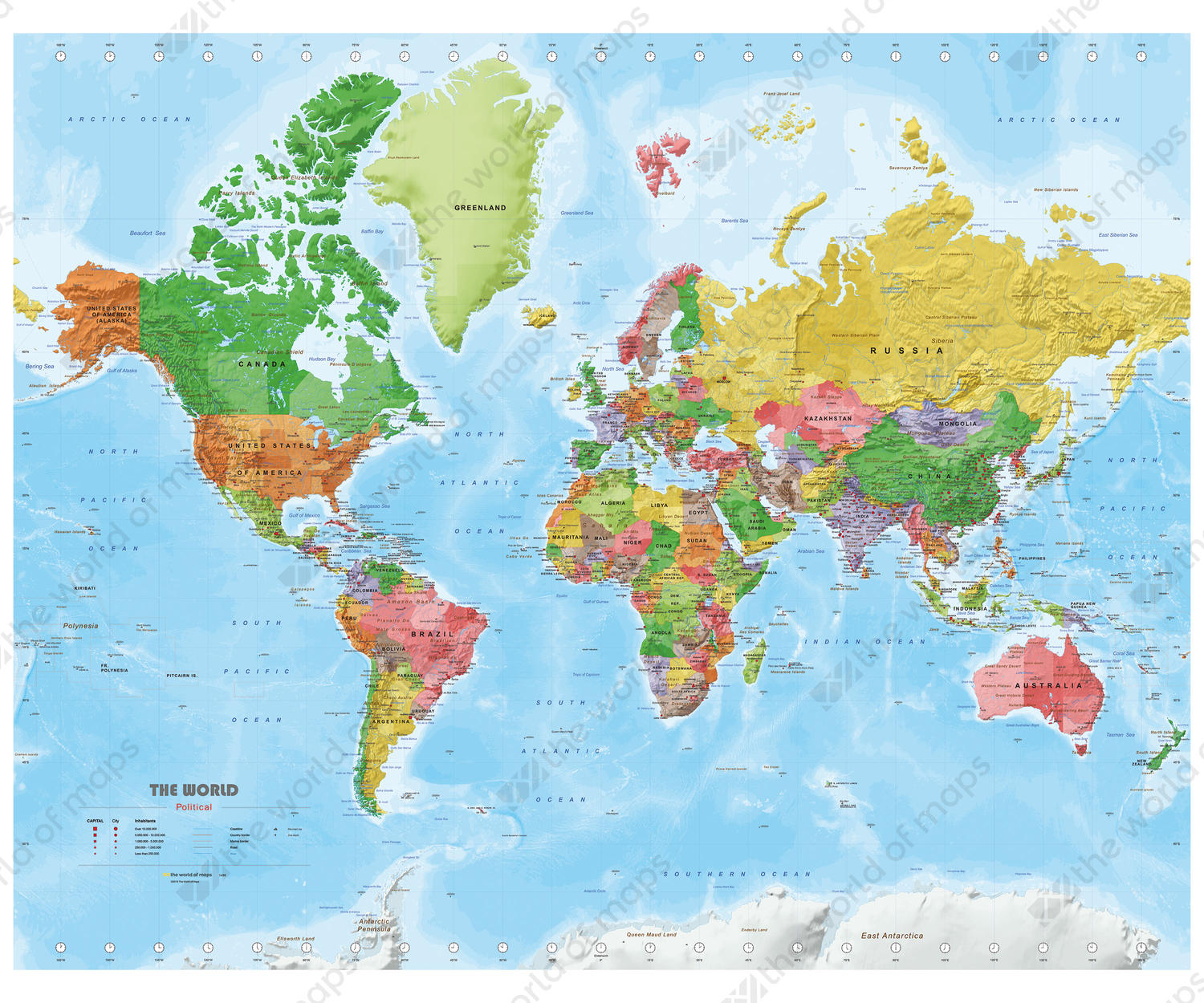 Vector map of The World medium 1496 