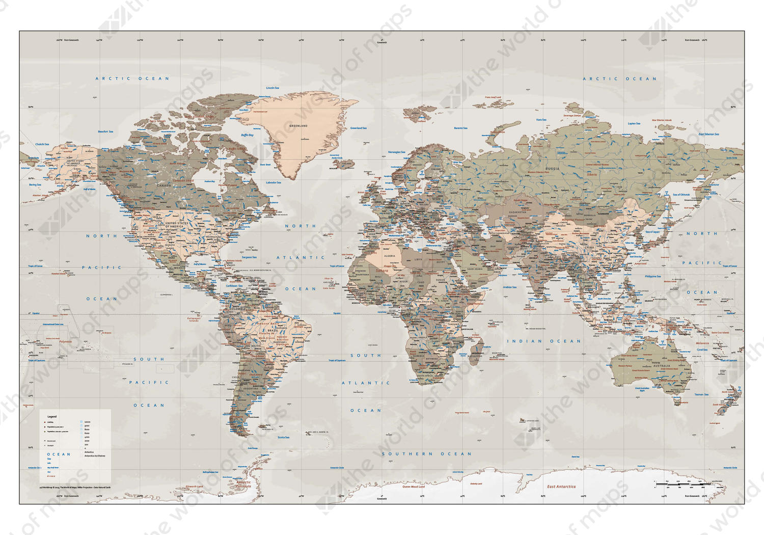Vector World Map XXL Political Vector World Map XXL Political