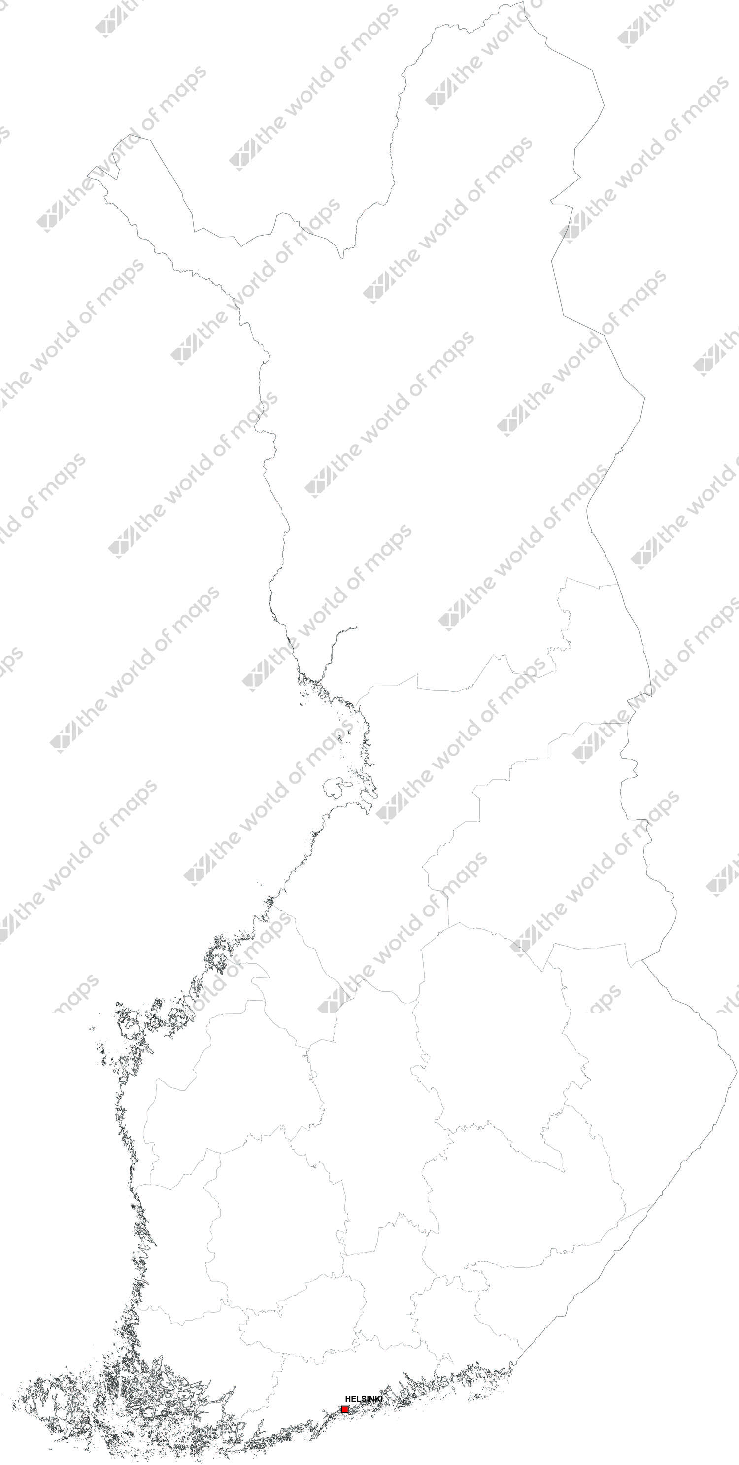 Digital map of Finland (free) Digital map of Finland (free)
