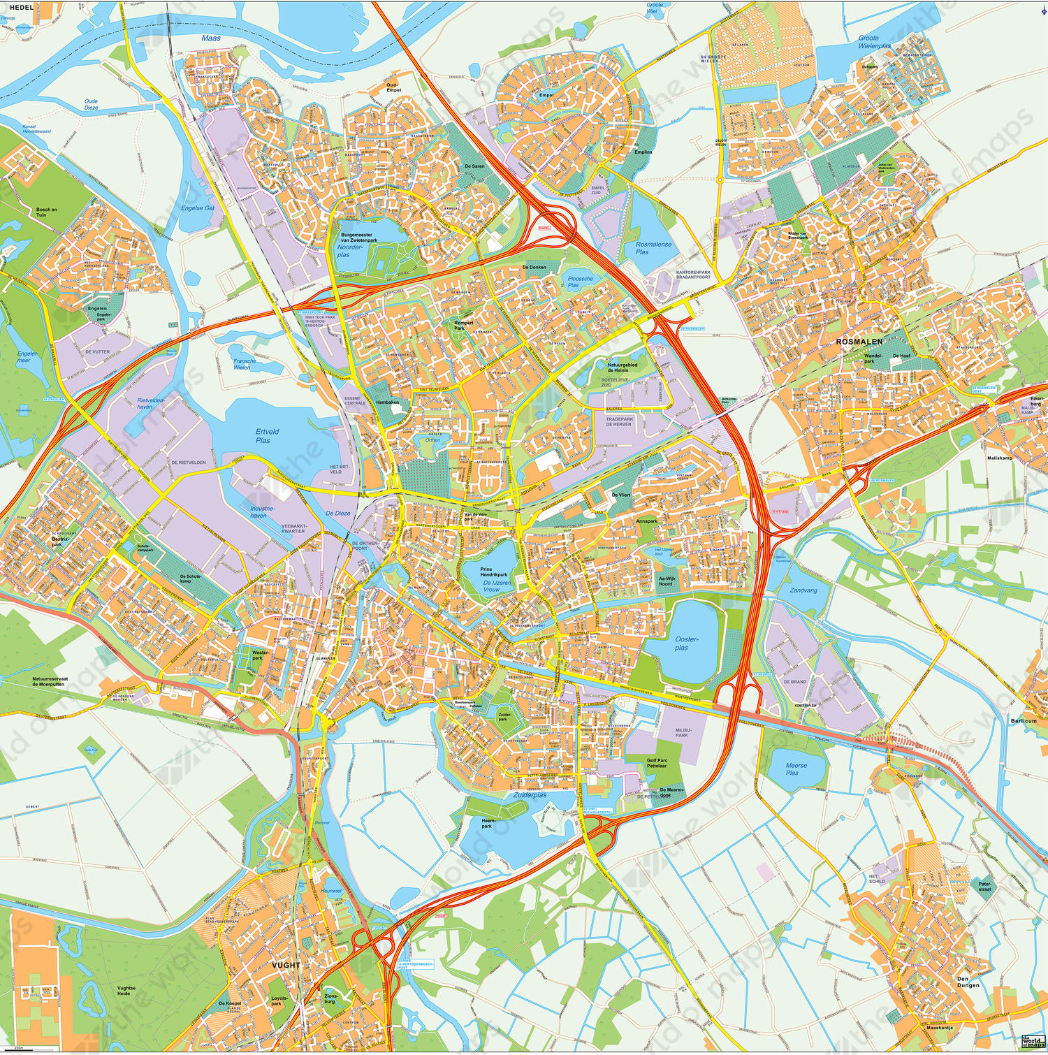 Digital map Den Bosch Digital map Den Bosch