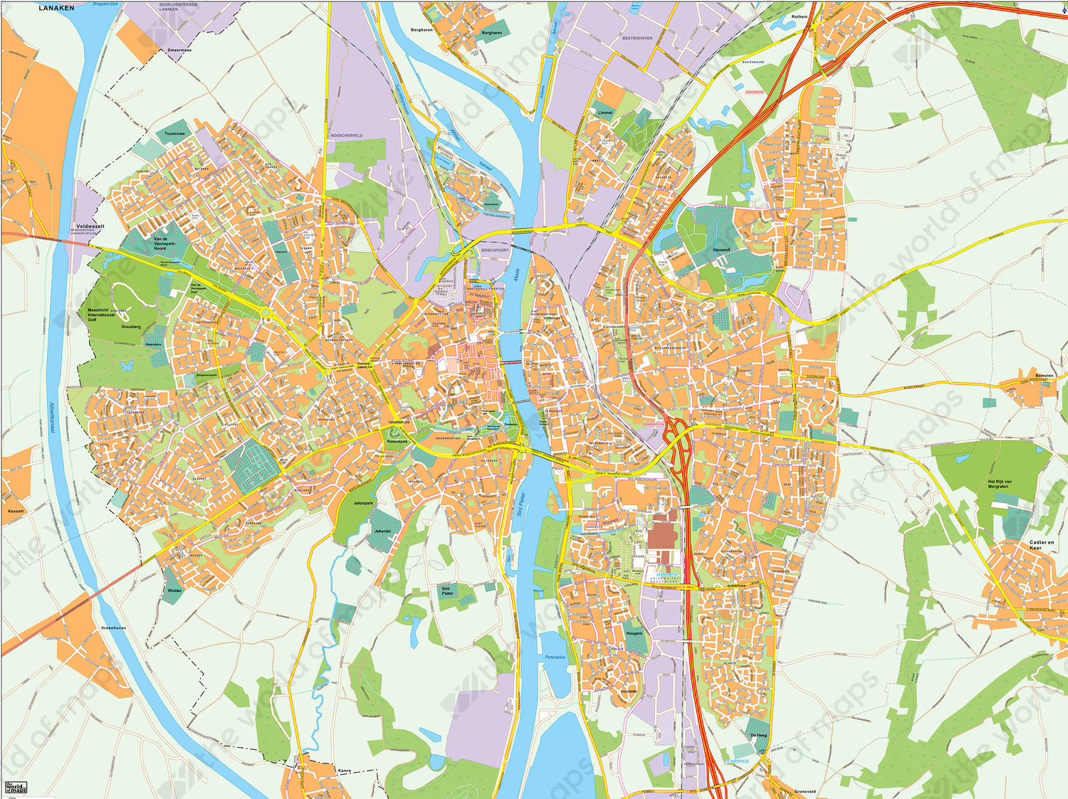 Digital map Maastricht