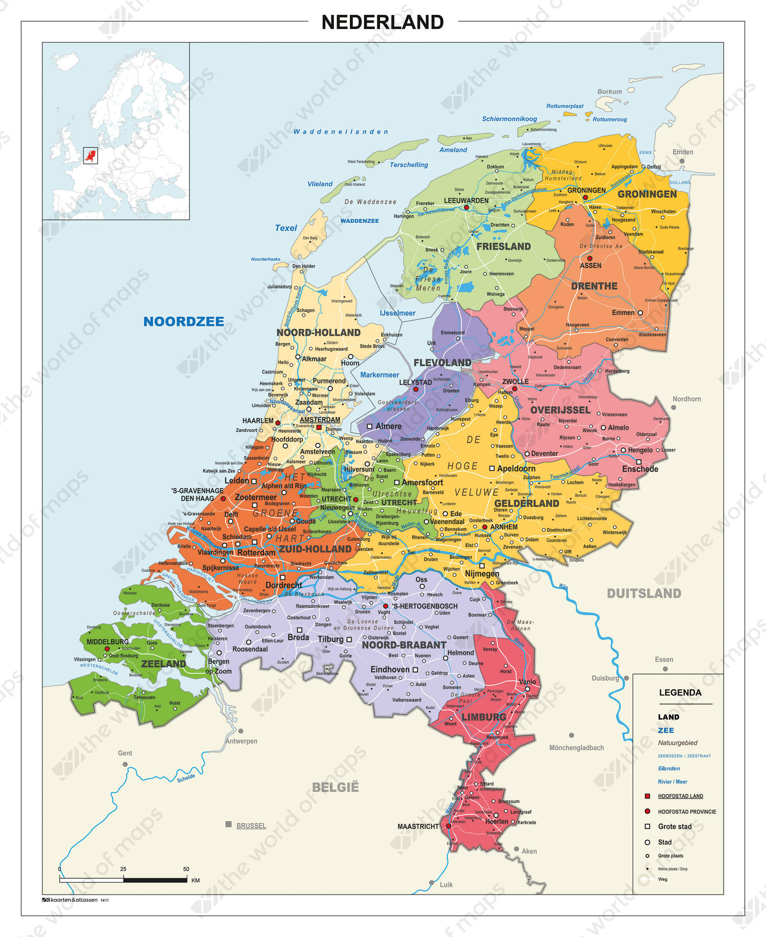 Schoolkaart Nederland Schoolkaart Nederland