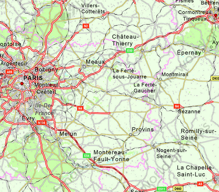 Digital map France