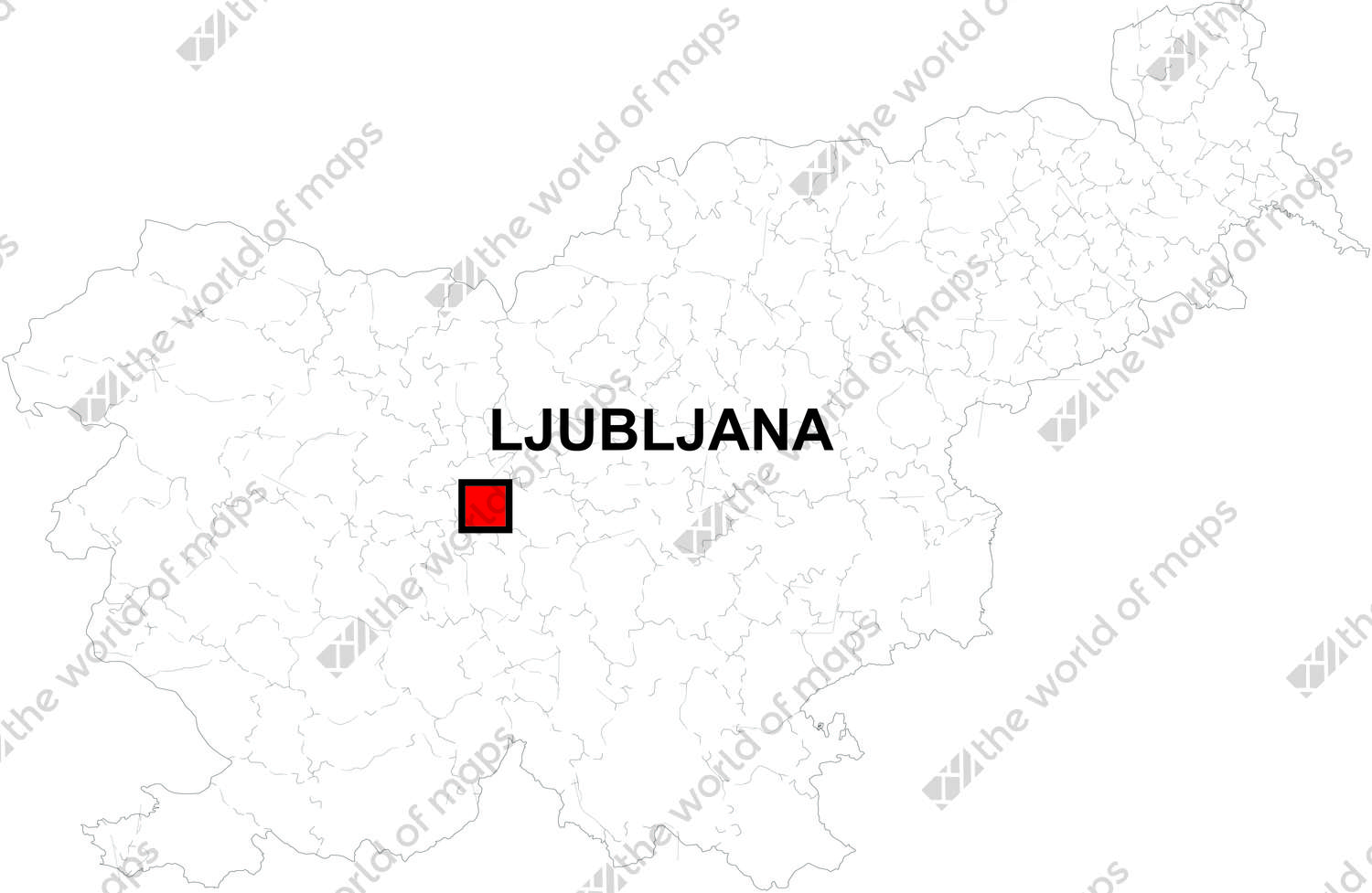Digital map of Slovenia (free) Digital map of Slovenia (free)