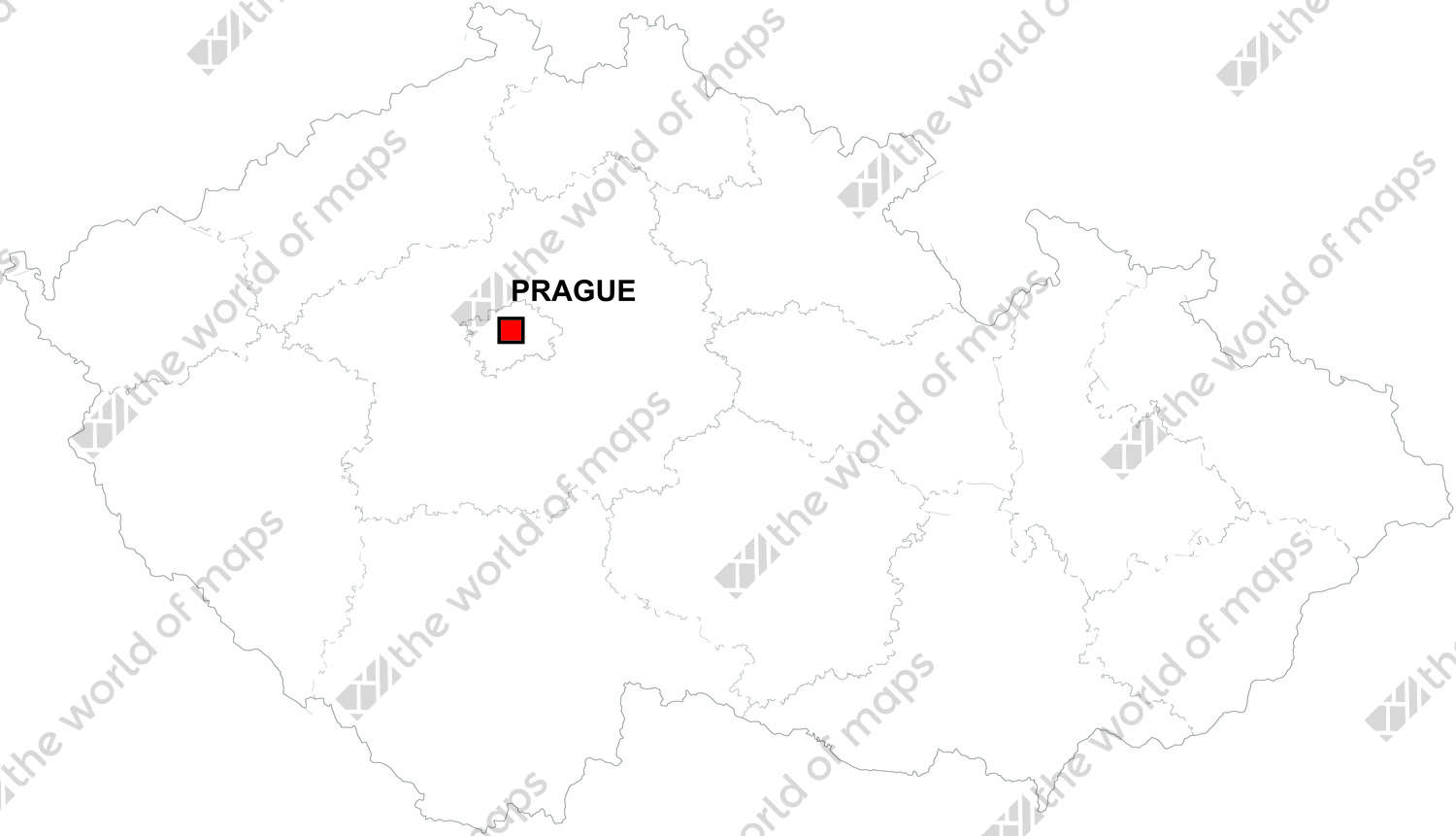 Digital map of Czech Republic (free)