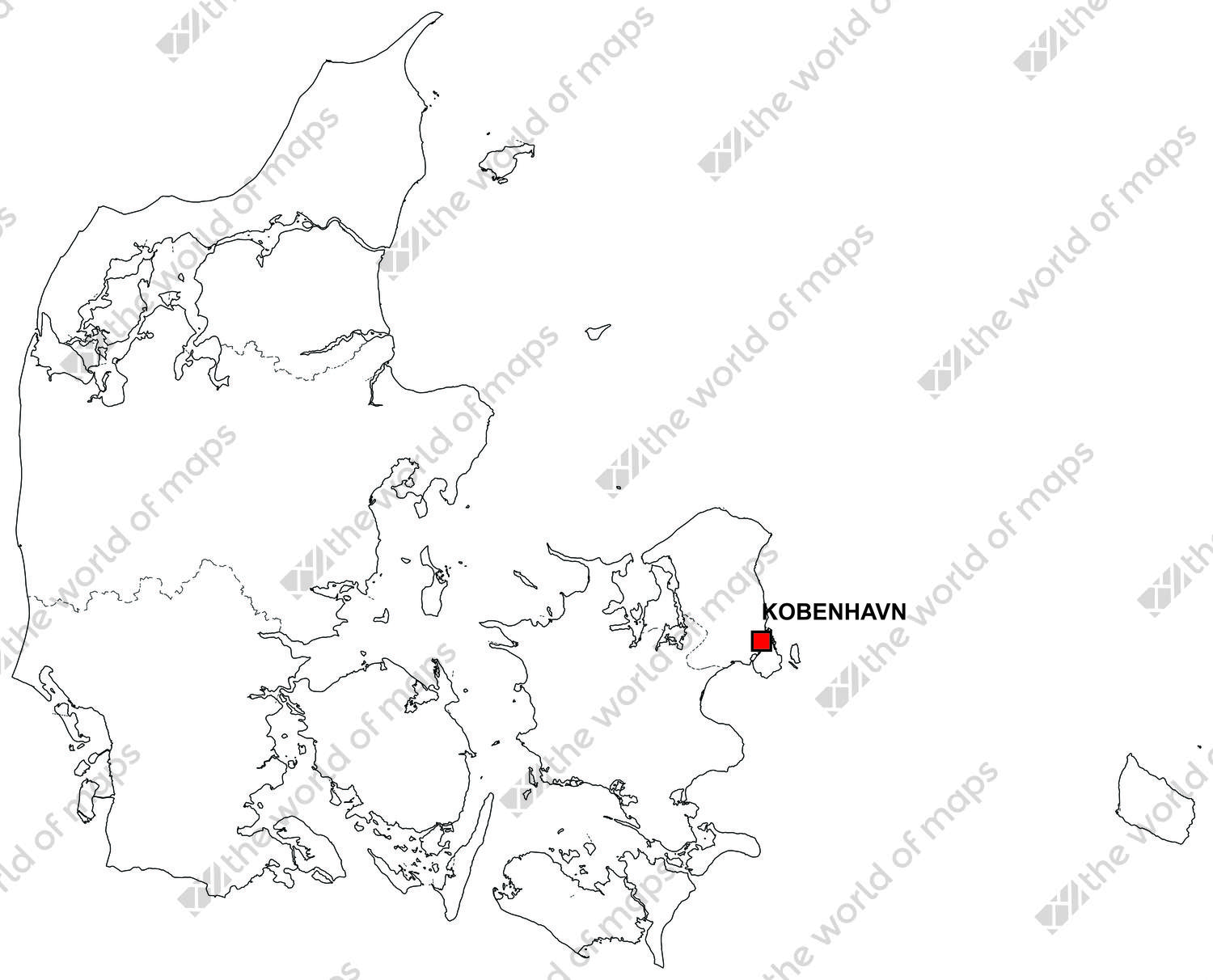 Digital map of Denmark (free) Digital map of Denmark (free)