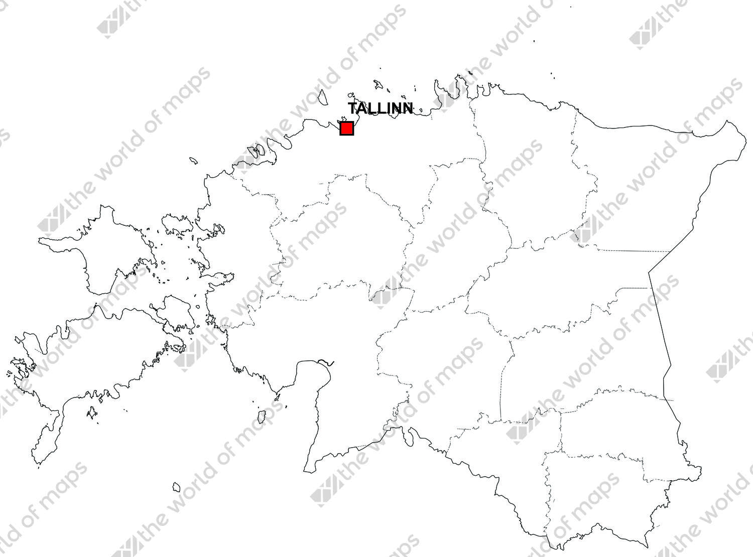 Digital map of Estonia (free) Digital map of Estonia (free)
