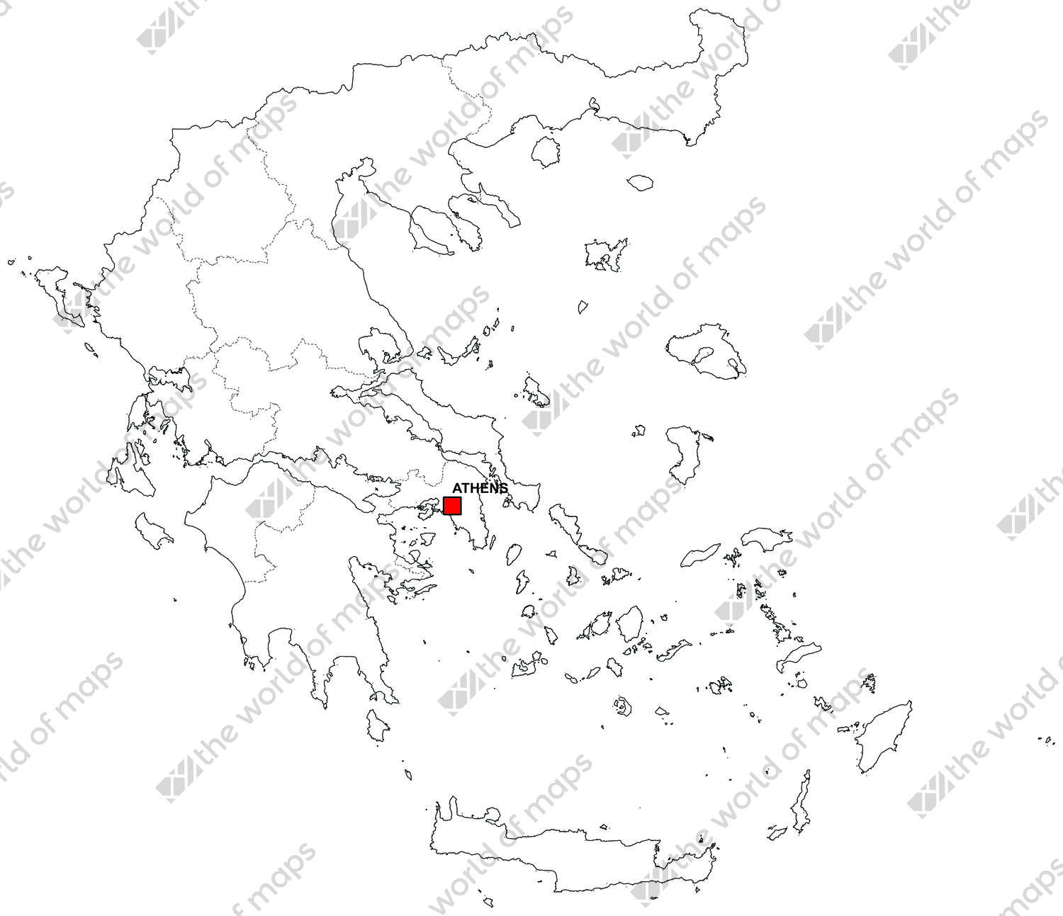 Digital map of Greece (free) 