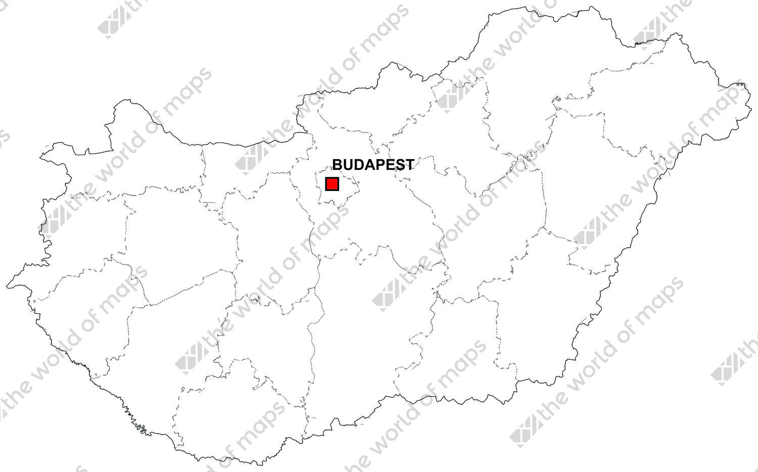 digital map of hungary free