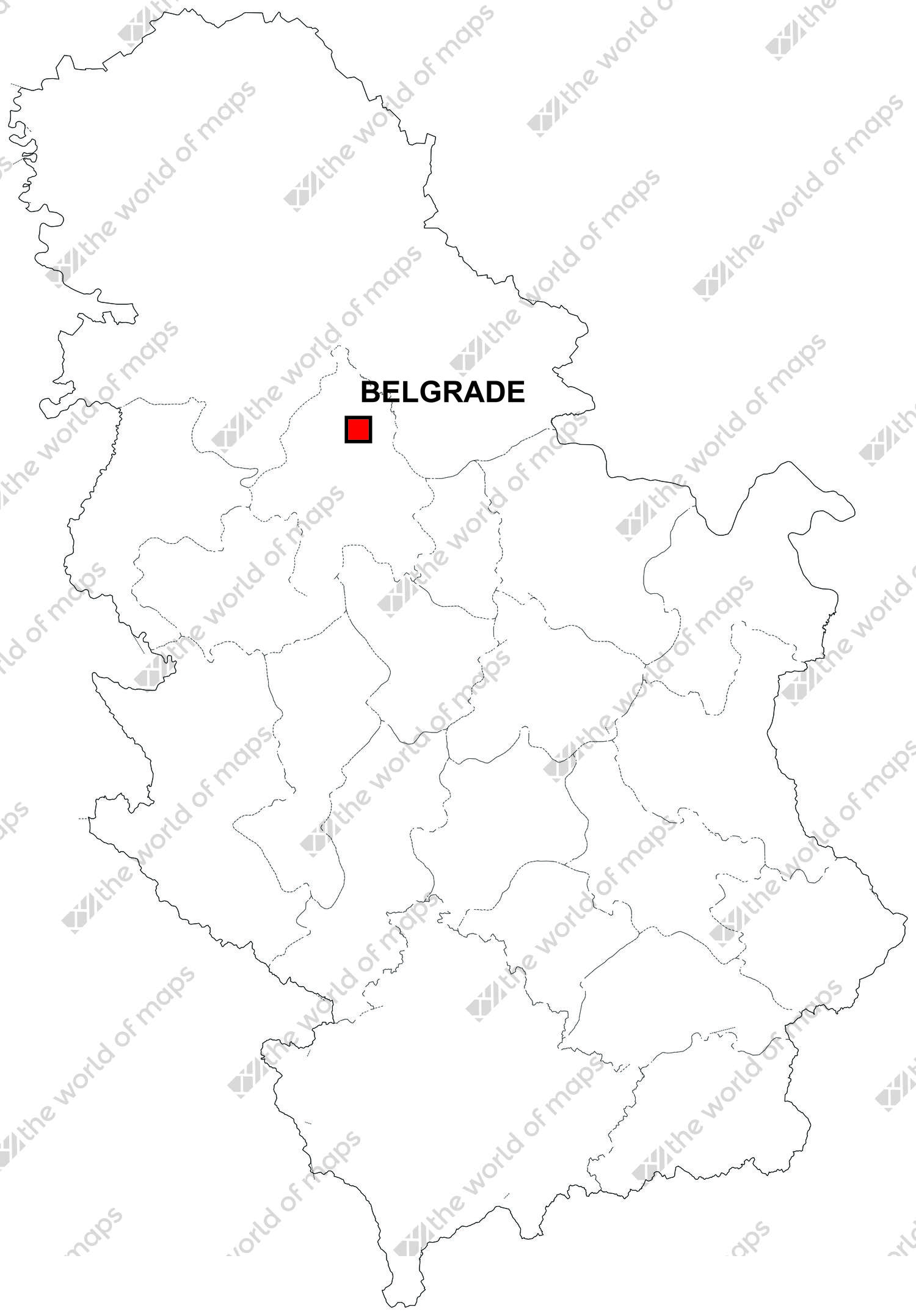 Digital map of Serbia (free) Digital map of Serbia (free)