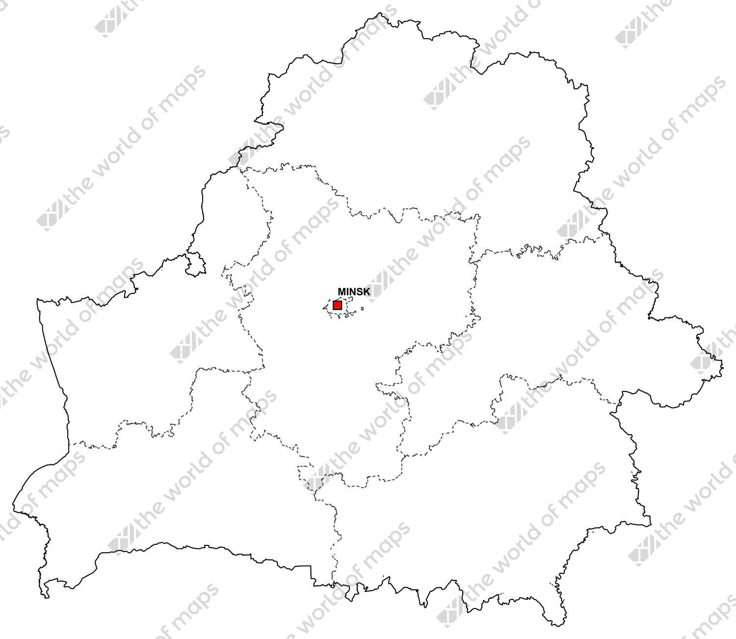 Digital map of Belarus (free)