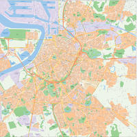 Digital map Antwerpen