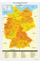 Digital postcode map of Germany 2-digit 