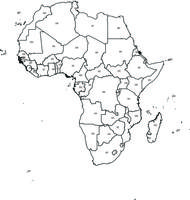 Digital map of Africa (free) 