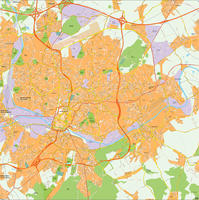 Digital map Brussel