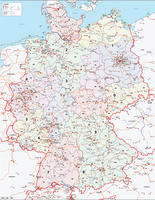 Digital ZIP code map Germany