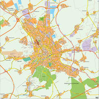 Digital city map Erfurt