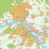 Digital map Wiesbaden-Mainz