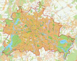 Digital city map Berlin