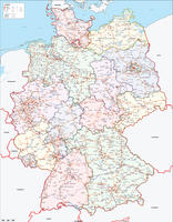 Digital map Germany