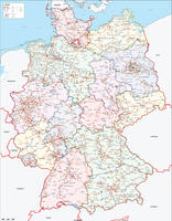 Digital map Germany