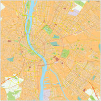 Digitale kaart Boedapest / Budapest 472