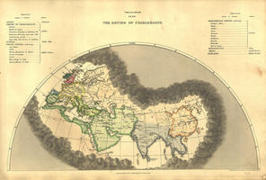 Digital World Map year 1846 Edward Quin