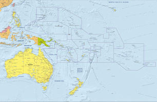  Digital Oceania political map