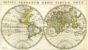 Digital World Map year 1679 Totius Terrarum